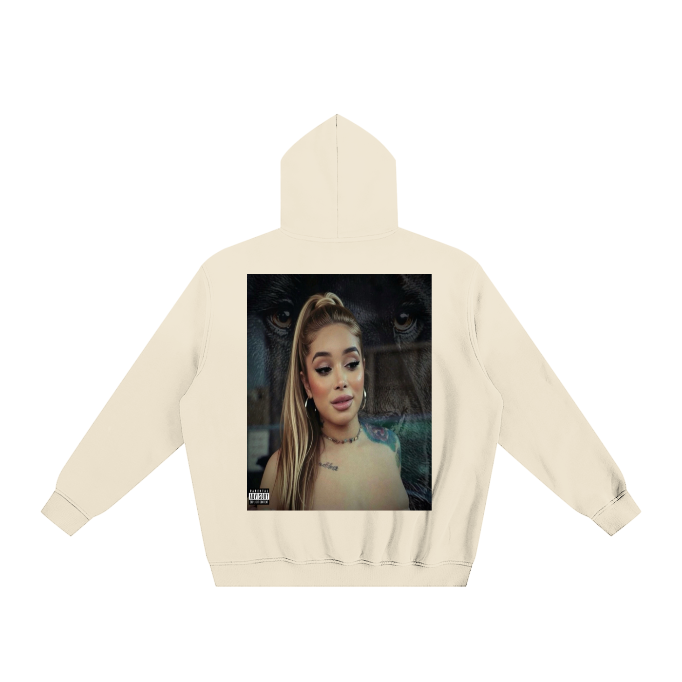 Big Cat Btch Sunfade Fleeced Hoodie