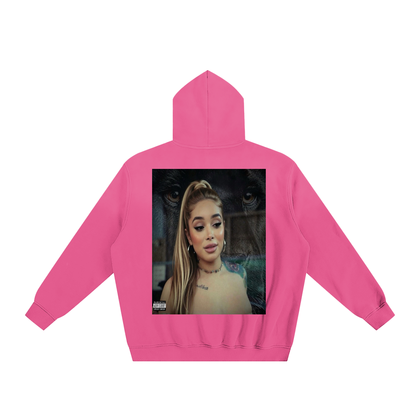 Big Cat Btch Sunfade Fleeced Hoodie