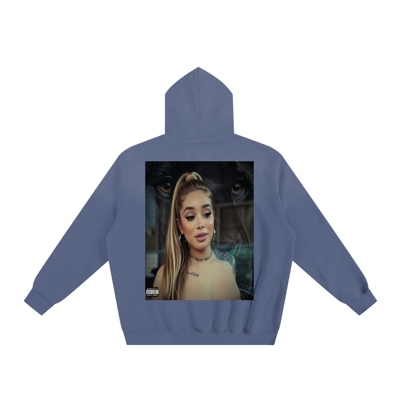 Big Cat Btch Sunfade Fleeced Hoodie