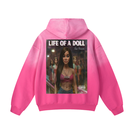 Life Of A Doll Heavyweight Sunfade Oversized Hoodie